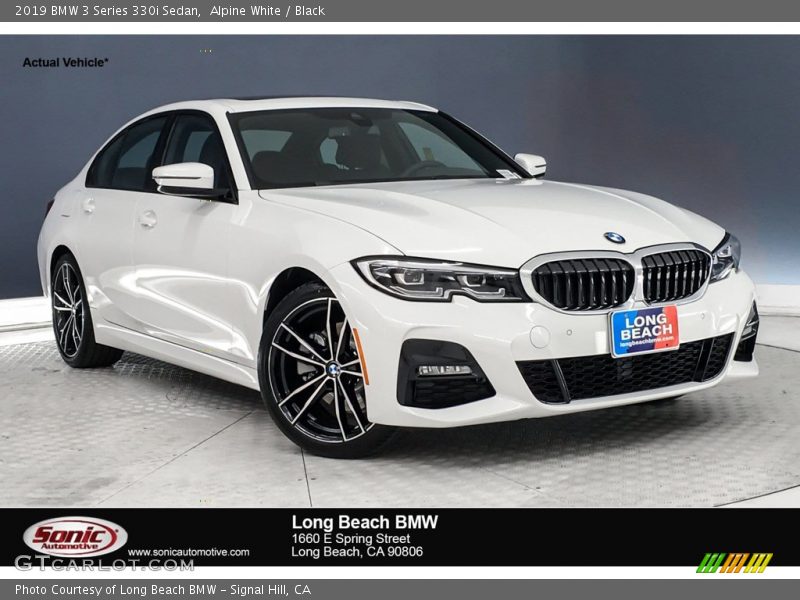 Alpine White / Black 2019 BMW 3 Series 330i Sedan