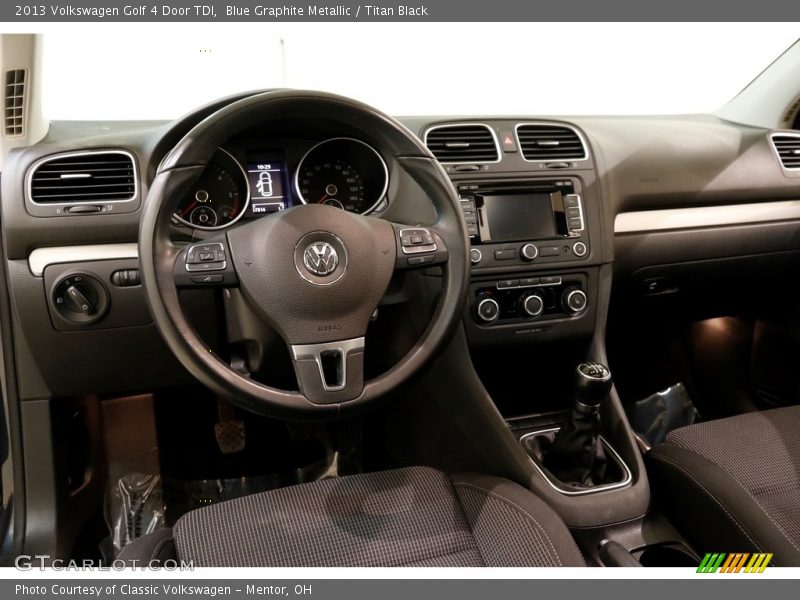 Blue Graphite Metallic / Titan Black 2013 Volkswagen Golf 4 Door TDI