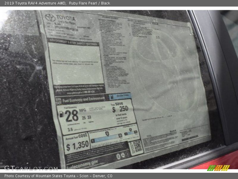 Ruby Flare Pearl / Black 2019 Toyota RAV4 Adventure AWD