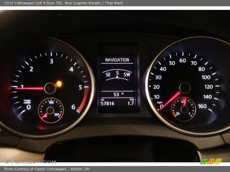 Blue Graphite Metallic / Titan Black 2013 Volkswagen Golf 4 Door TDI