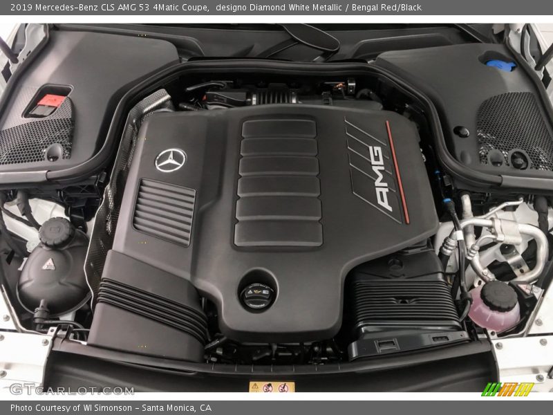 designo Diamond White Metallic / Bengal Red/Black 2019 Mercedes-Benz CLS AMG 53 4Matic Coupe