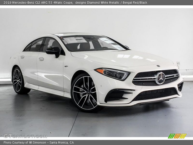 designo Diamond White Metallic / Bengal Red/Black 2019 Mercedes-Benz CLS AMG 53 4Matic Coupe