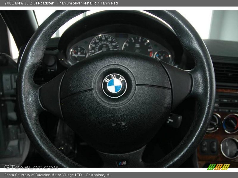 Titanium Silver Metallic / Tanin Red 2001 BMW Z3 2.5i Roadster