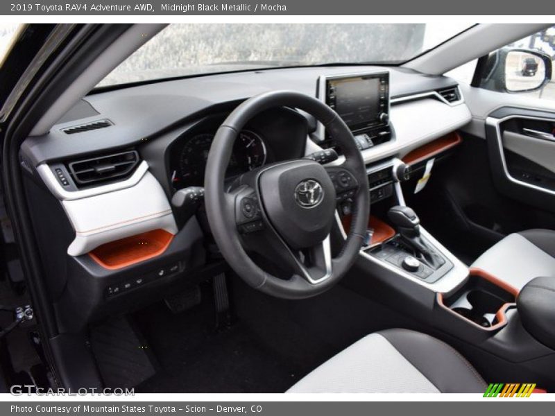 Midnight Black Metallic / Mocha 2019 Toyota RAV4 Adventure AWD