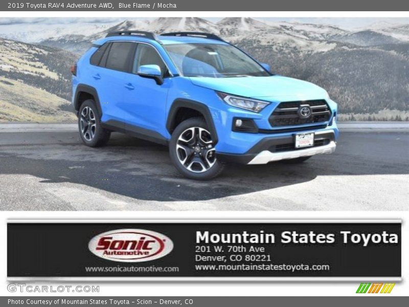 Blue Flame / Mocha 2019 Toyota RAV4 Adventure AWD
