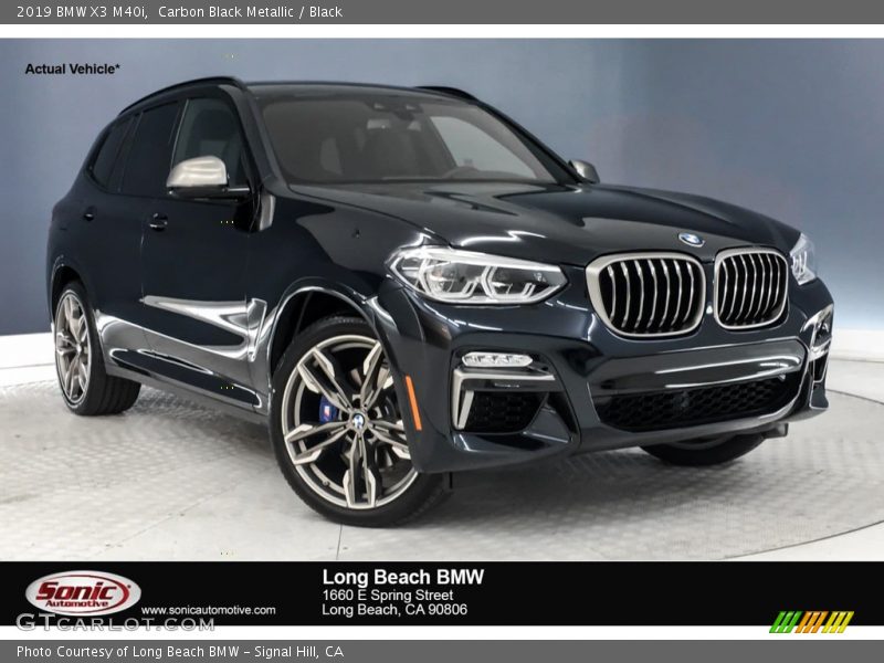 Carbon Black Metallic / Black 2019 BMW X3 M40i