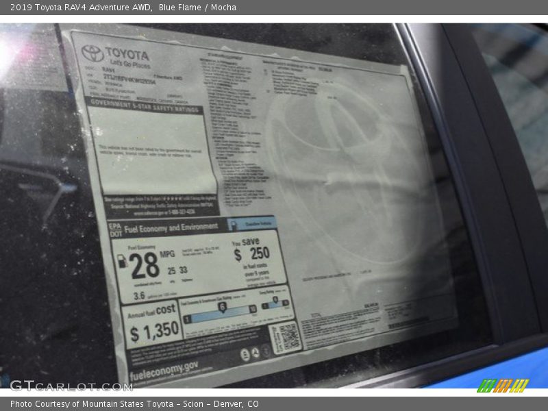 Blue Flame / Mocha 2019 Toyota RAV4 Adventure AWD