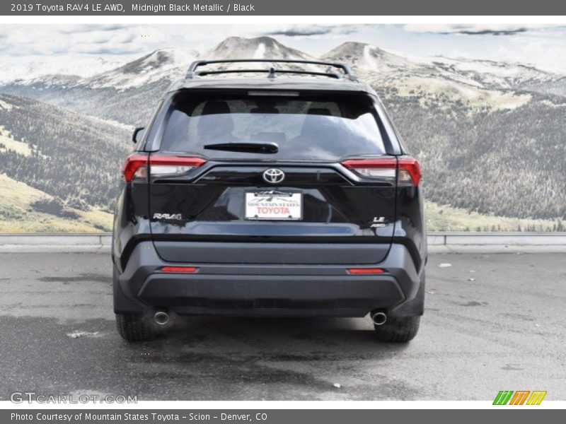 Midnight Black Metallic / Black 2019 Toyota RAV4 LE AWD
