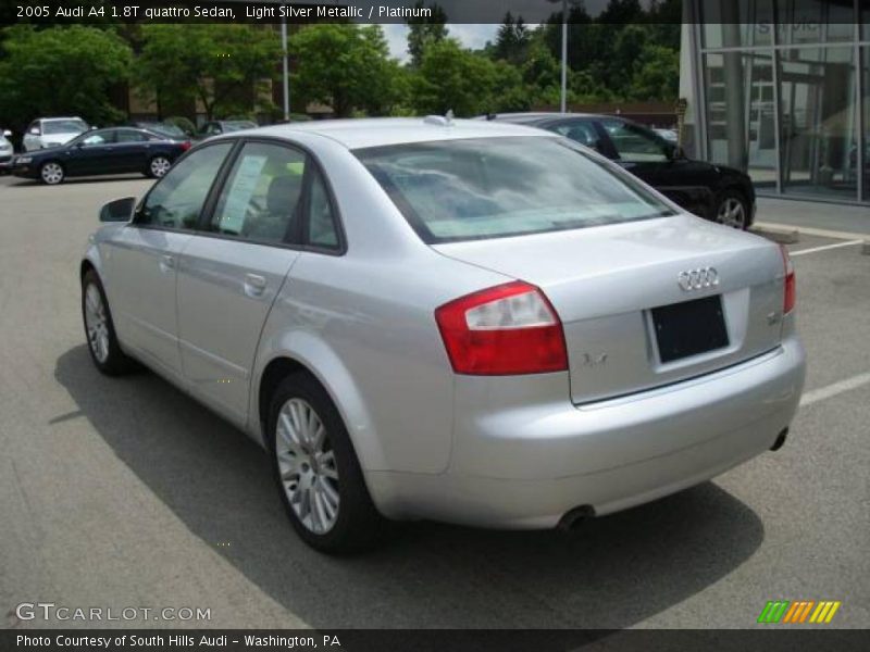 Light Silver Metallic / Platinum 2005 Audi A4 1.8T quattro Sedan