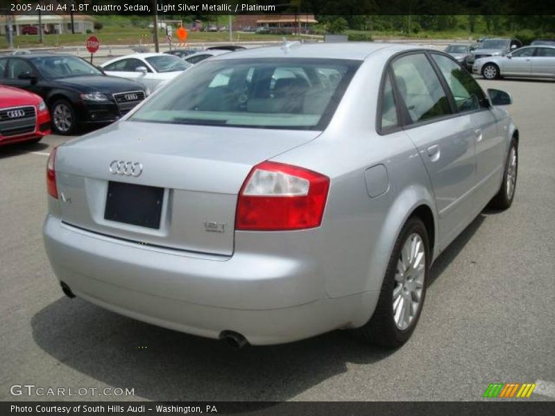 Light Silver Metallic / Platinum 2005 Audi A4 1.8T quattro Sedan