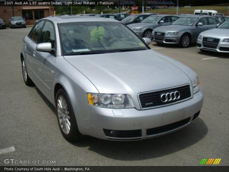 Light Silver Metallic / Platinum 2005 Audi A4 1.8T quattro Sedan