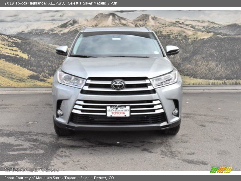 Celestial Silver Metallic / Ash 2019 Toyota Highlander XLE AWD