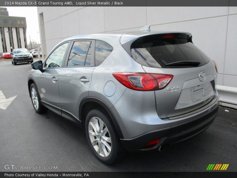 Liquid Silver Metallic / Black 2014 Mazda CX-5 Grand Touring AWD