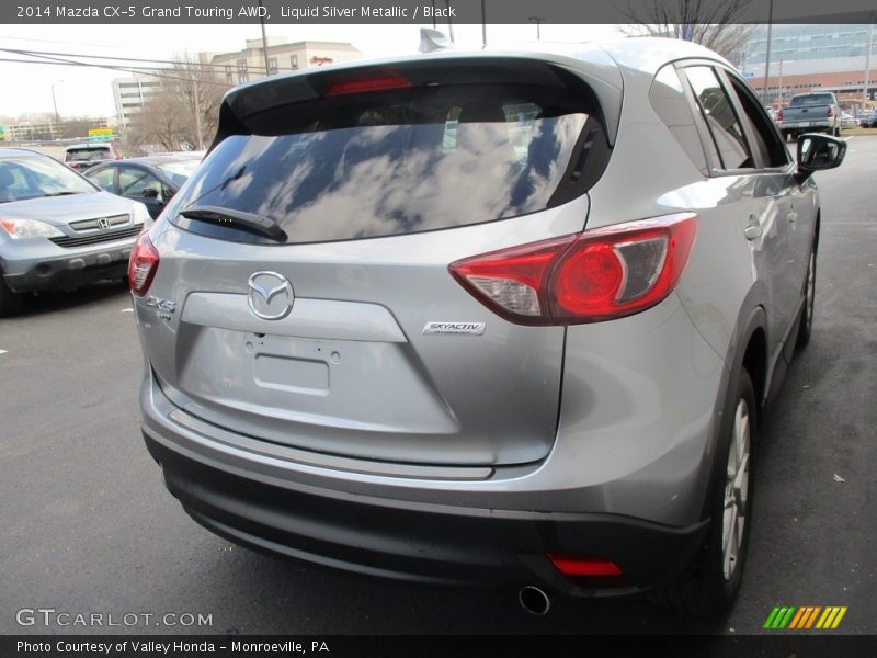Liquid Silver Metallic / Black 2014 Mazda CX-5 Grand Touring AWD
