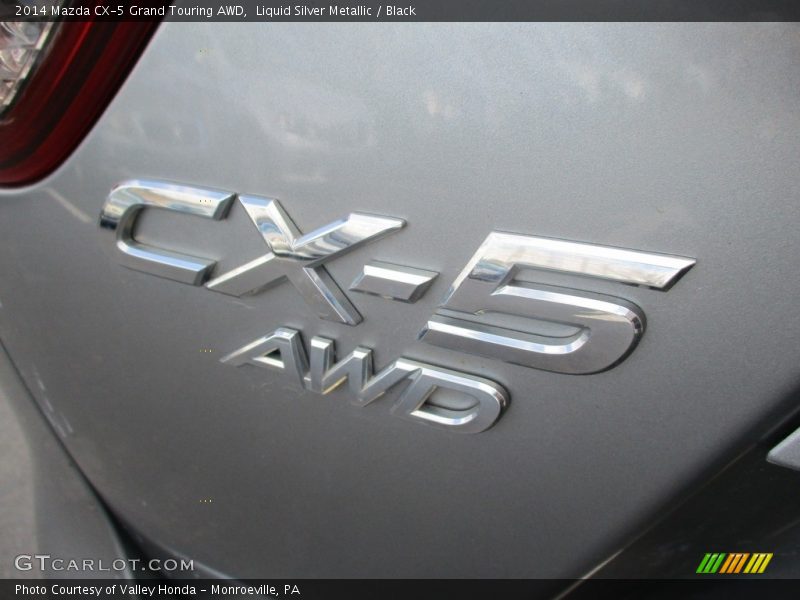 Liquid Silver Metallic / Black 2014 Mazda CX-5 Grand Touring AWD