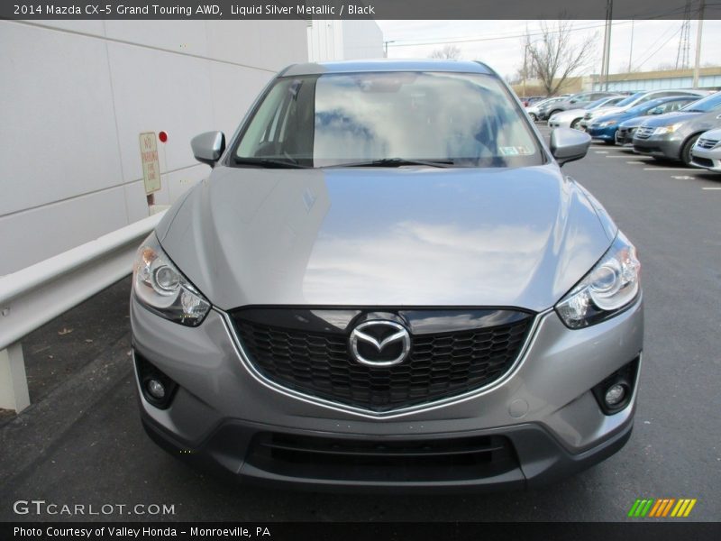 Liquid Silver Metallic / Black 2014 Mazda CX-5 Grand Touring AWD