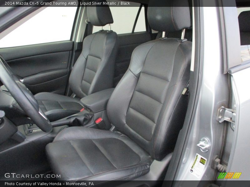 Liquid Silver Metallic / Black 2014 Mazda CX-5 Grand Touring AWD