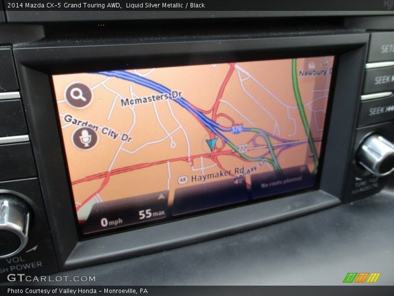 Liquid Silver Metallic / Black 2014 Mazda CX-5 Grand Touring AWD