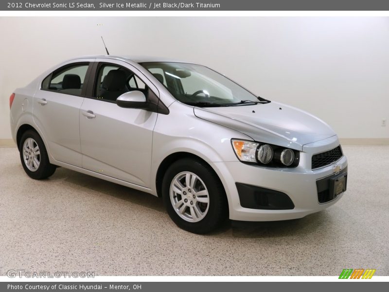 Silver Ice Metallic / Jet Black/Dark Titanium 2012 Chevrolet Sonic LS Sedan