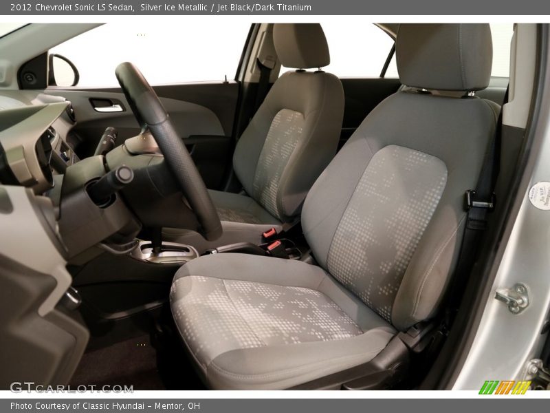 Silver Ice Metallic / Jet Black/Dark Titanium 2012 Chevrolet Sonic LS Sedan