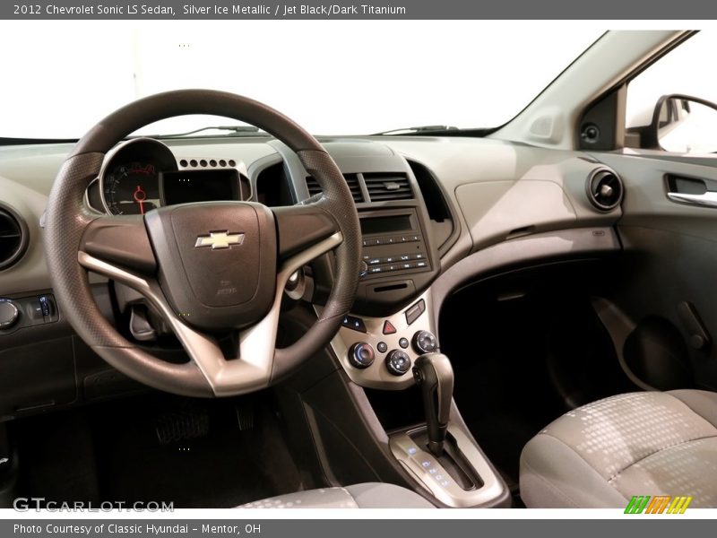 Silver Ice Metallic / Jet Black/Dark Titanium 2012 Chevrolet Sonic LS Sedan