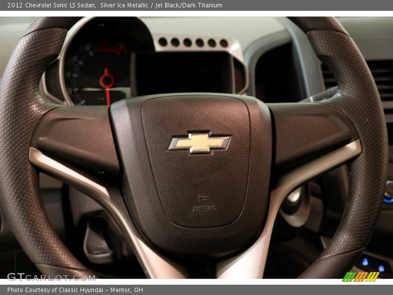 Silver Ice Metallic / Jet Black/Dark Titanium 2012 Chevrolet Sonic LS Sedan