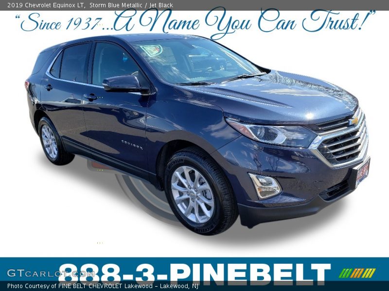 Storm Blue Metallic / Jet Black 2019 Chevrolet Equinox LT