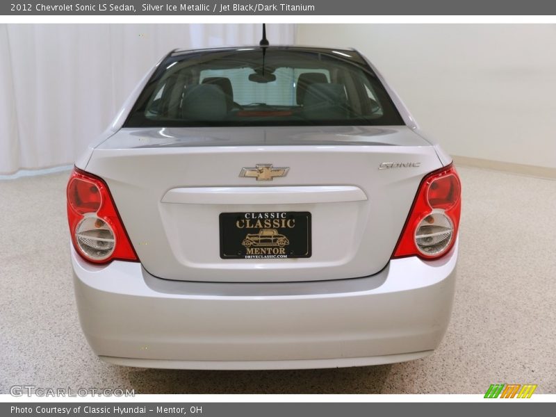 Silver Ice Metallic / Jet Black/Dark Titanium 2012 Chevrolet Sonic LS Sedan
