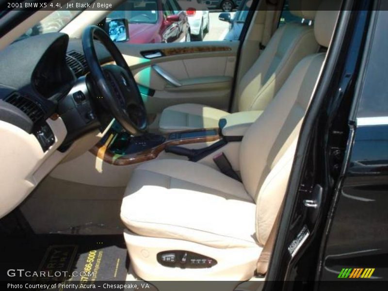 Jet Black / Beige 2001 BMW X5 4.4i