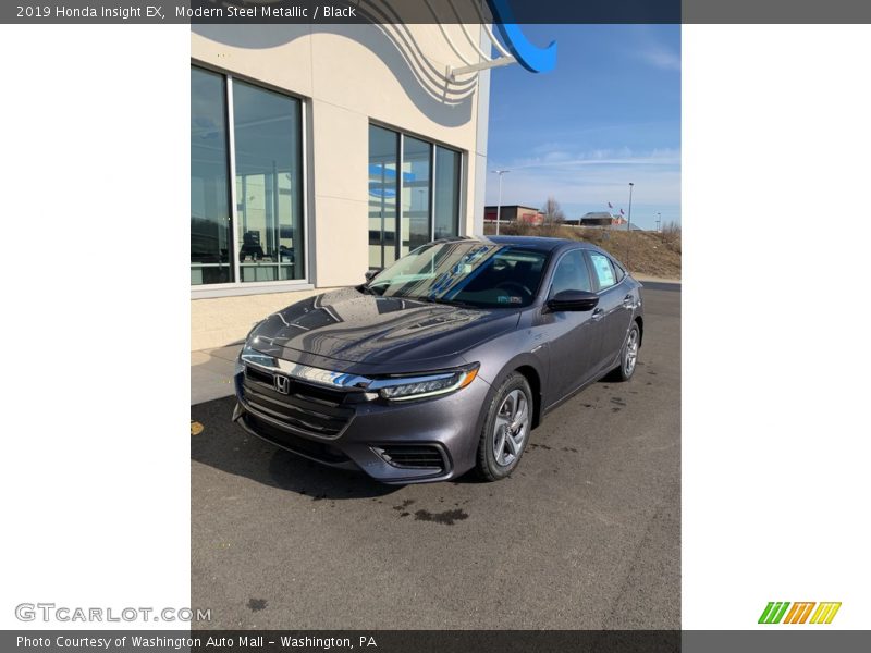 Modern Steel Metallic / Black 2019 Honda Insight EX