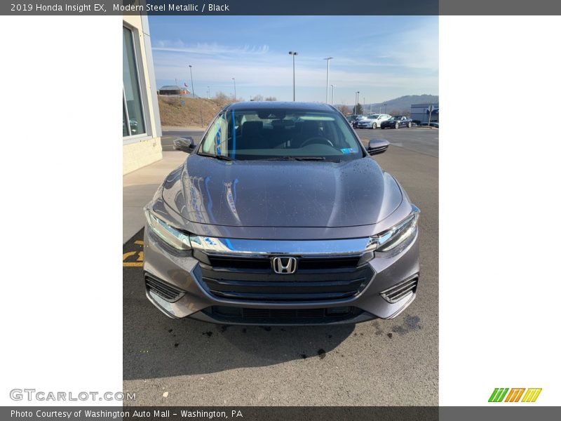 Modern Steel Metallic / Black 2019 Honda Insight EX