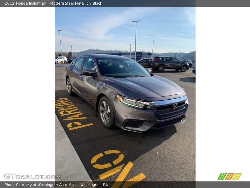 Modern Steel Metallic / Black 2019 Honda Insight EX