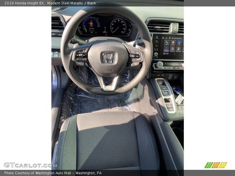Modern Steel Metallic / Black 2019 Honda Insight EX