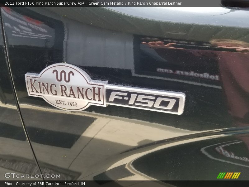 Green Gem Metallic / King Ranch Chaparral Leather 2012 Ford F150 King Ranch SuperCrew 4x4