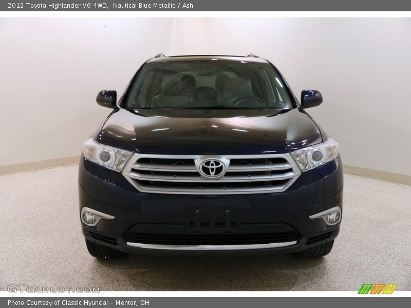 Nautical Blue Metallic / Ash 2012 Toyota Highlander V6 4WD