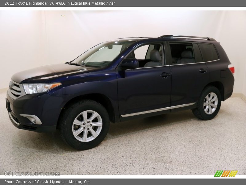 Nautical Blue Metallic / Ash 2012 Toyota Highlander V6 4WD