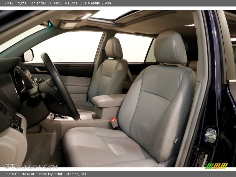 Nautical Blue Metallic / Ash 2012 Toyota Highlander V6 4WD