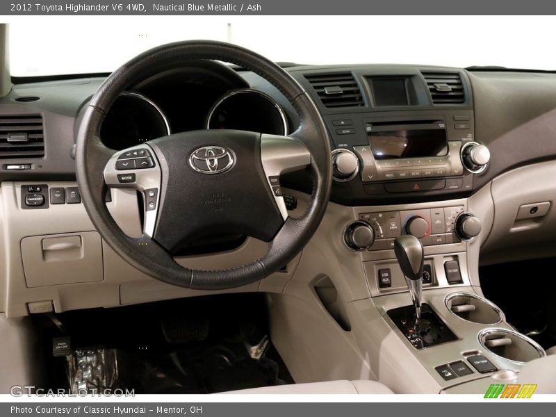 Nautical Blue Metallic / Ash 2012 Toyota Highlander V6 4WD