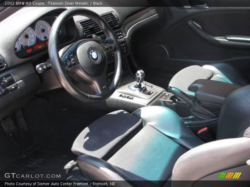 Titanium Silver Metallic / Black 2002 BMW M3 Coupe
