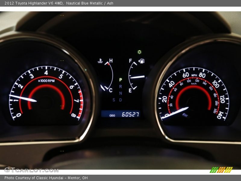 Nautical Blue Metallic / Ash 2012 Toyota Highlander V6 4WD