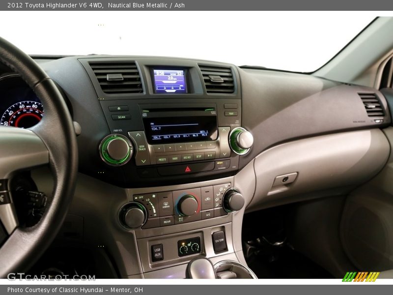 Nautical Blue Metallic / Ash 2012 Toyota Highlander V6 4WD