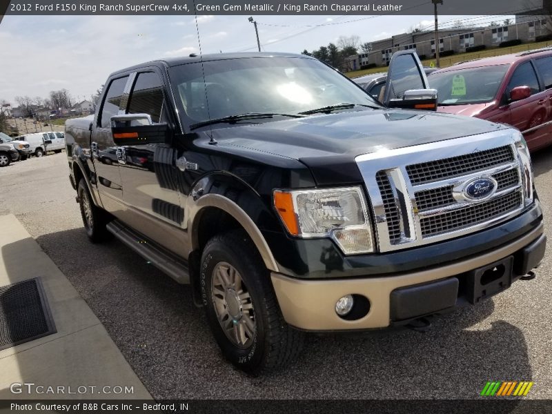 Green Gem Metallic / King Ranch Chaparral Leather 2012 Ford F150 King Ranch SuperCrew 4x4