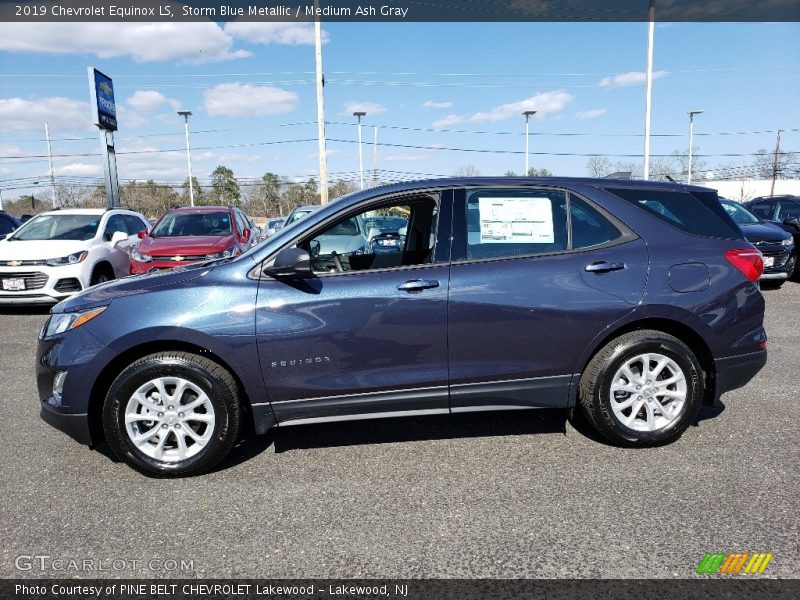 Storm Blue Metallic / Medium Ash Gray 2019 Chevrolet Equinox LS