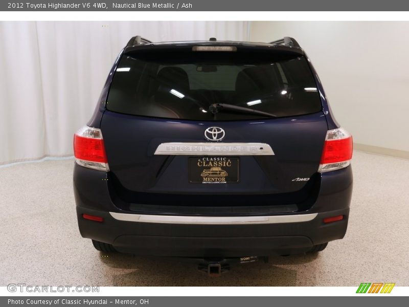 Nautical Blue Metallic / Ash 2012 Toyota Highlander V6 4WD
