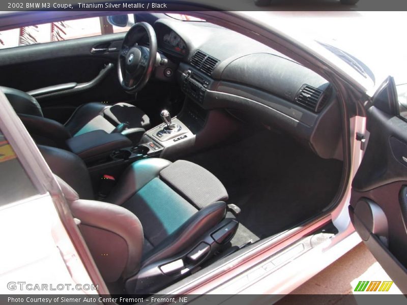 Titanium Silver Metallic / Black 2002 BMW M3 Coupe