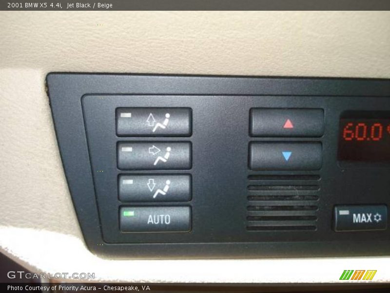 Jet Black / Beige 2001 BMW X5 4.4i