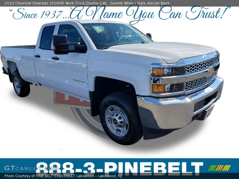 Summit White / Dark Ash/Jet Black 2019 Chevrolet Silverado 2500HD Work Truck Double Cab