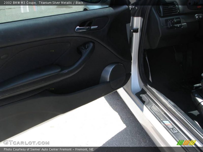 Titanium Silver Metallic / Black 2002 BMW M3 Coupe