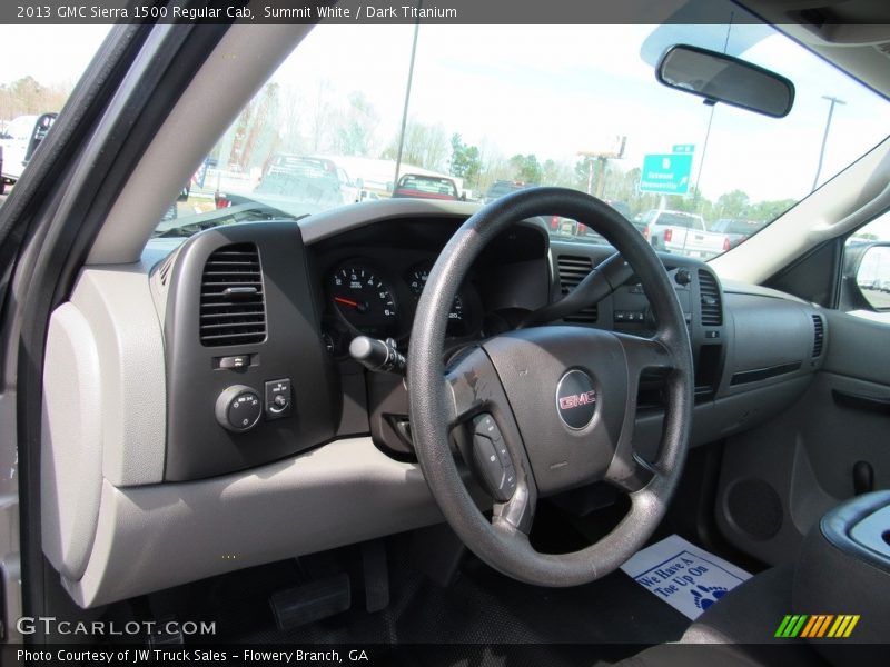 Summit White / Dark Titanium 2013 GMC Sierra 1500 Regular Cab