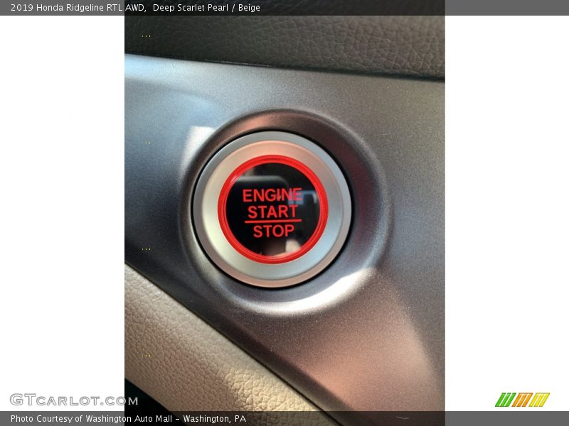 Deep Scarlet Pearl / Beige 2019 Honda Ridgeline RTL AWD